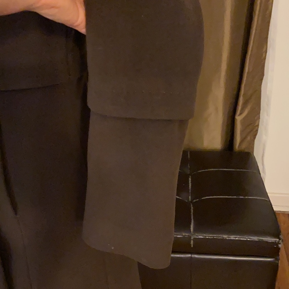 Elie Tahari asymmetric brown wool coat - Picture 3 of 9